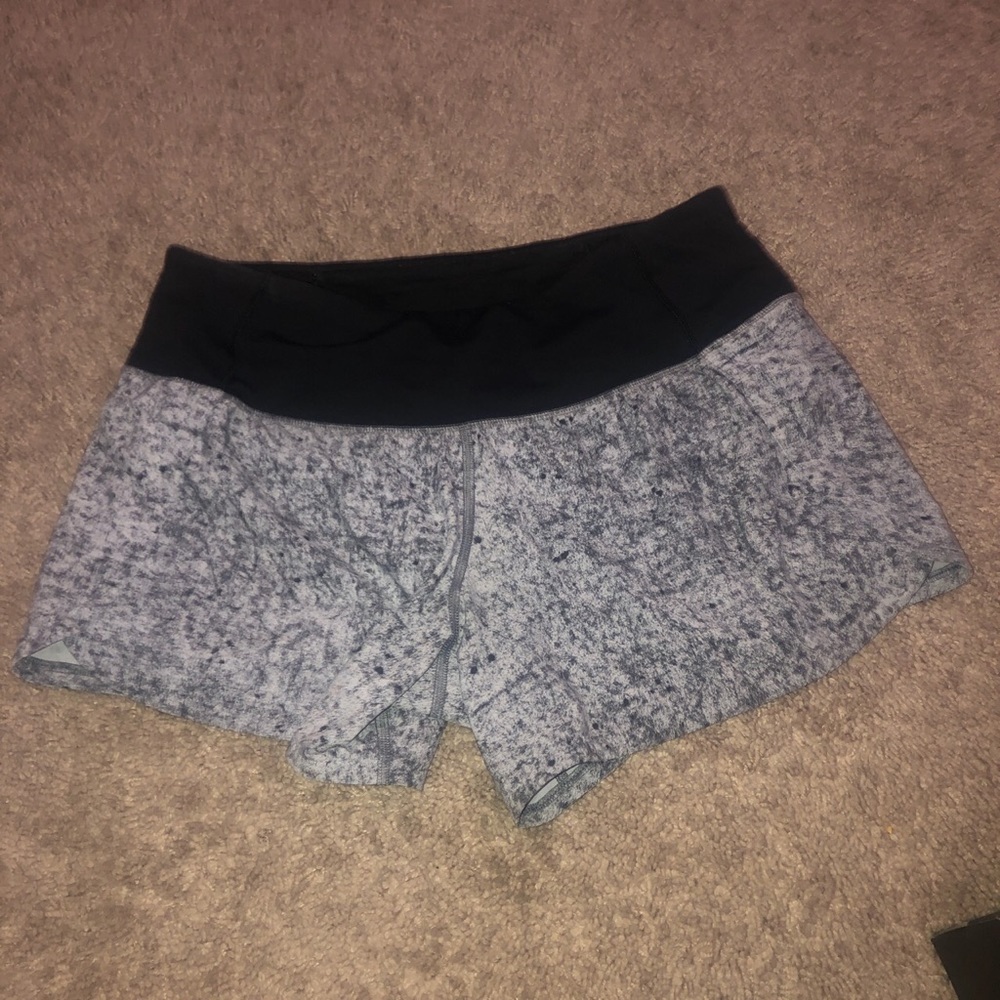 Black and White Lululemon Shorts